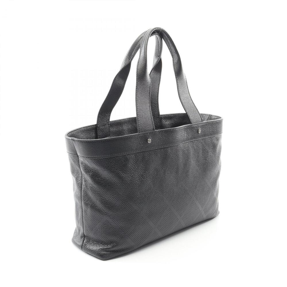 Chanel Leather Mark Bag Coco Tote Black